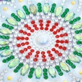 Mandala en forme de diamant en forme de cristal en forme spéciale