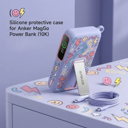 Silicone Power Bank Protective Case for Anker MagGo