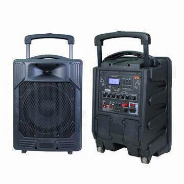 PA System with U-disk/SD Recording Functions and Two Wireless Microphones in Dual Channels