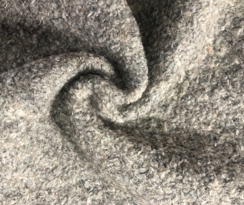 Tessuto di boucle in poliestere di lana per cappotto