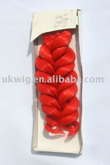 fashion hot selling red human hair braid