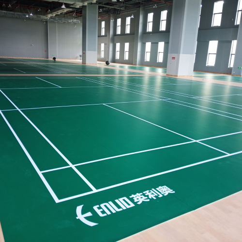 enlio sports flooring Indoor Badmintonplatz Sportboden