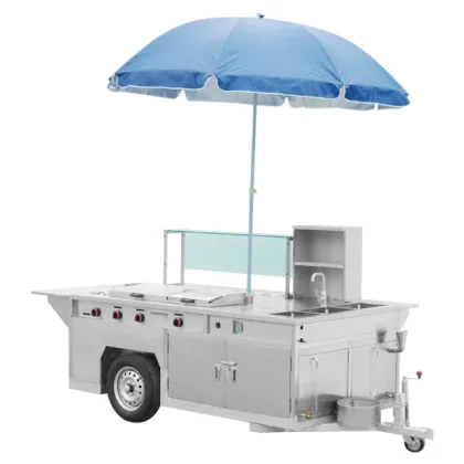 Mobile Food Truck: Stainless Steel Pizza BBQ Trailers & Street Food Carts