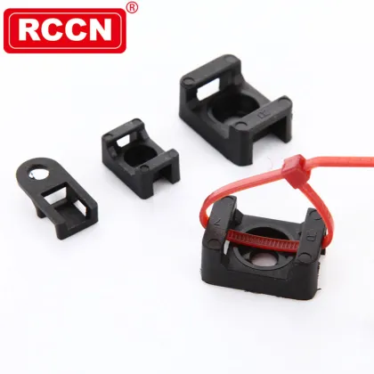 RCCN Black Nylon Cable Clamp HC-102B/3M Saddle Tie Mounts