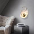 INSHINE White Marble Brass Wall Lamp