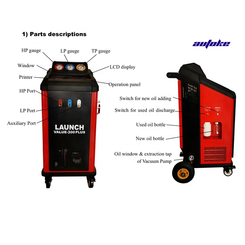R134a And R1234yf Launch Value-300 Plus: Fully Automatic Car ...