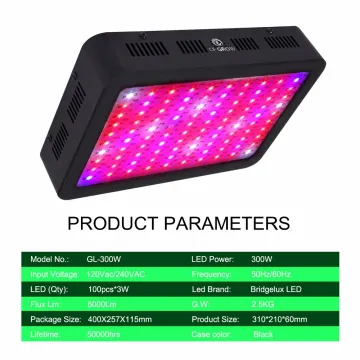 wholesale 85-265V Gardening indoor plant grow light 100pcs 3w chips