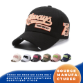 Topi Bisbol Bordir Tambalan Retro yang Dicuci
