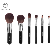 Brush de maquillage de beauté mini set de voyage avec logo rolypoly