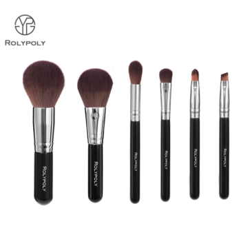 Beauty Makeup Brush Mini Travel Set With Rolypoly Logo