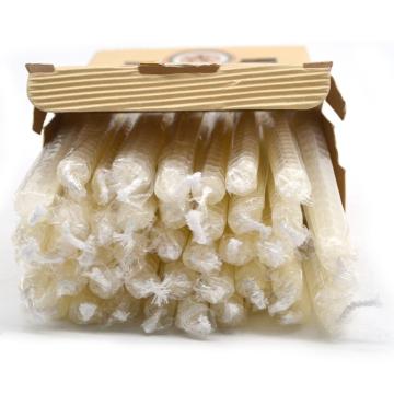 White Rolling Honeycomb Beeswax Hanukkah Candles