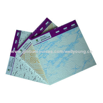 Water-resistant PVC laminate MGO ceilings, aluminum foil backside, lightweight and high intensity