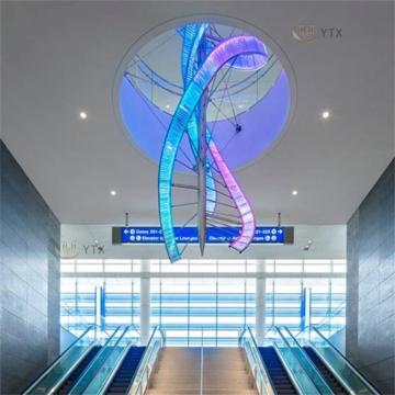 RGB Luxury Crystal Chandelier for Office Staircase