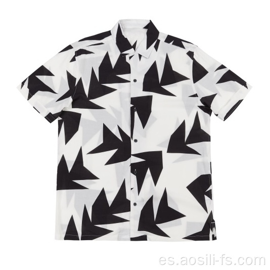 Camisa de rayón tejida para hombre en verano