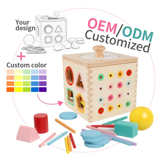 Montessori-inspired Educational Wooden Toy: Eco-Spinning Magic Cloth Storage Room Garden for Kids with Brown Tissue Box