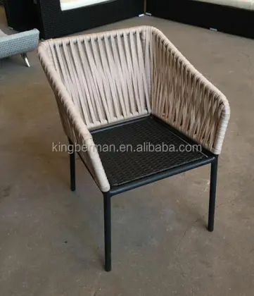 Modern Leisure Rope Garden Chair - Outdoor Cafe Chair for Garden Furniture