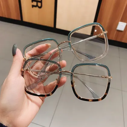 Korean Version Anti-Radiation Large Frame Glasses for Myopia Round Face Fashion