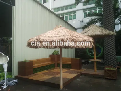 folder Fireproof, Acidproof Rot-resistance, Alkali-resistance Wind-resistance beach thatch umbrella