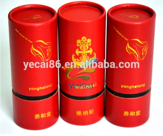 Eco cardboard paper cosmetic packaging tube with EVA insert