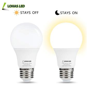 LOHAS Dusk to Dawn Light Sensor LED Bulb A19 6W E26 E27 B22