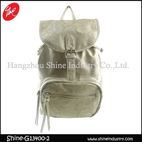 embossed backpack/randoseru/fashion mochila for ladies