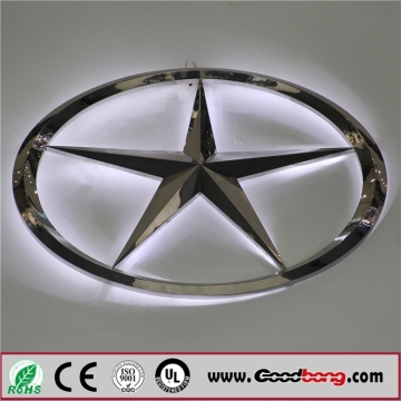 translucent vacuum coating car logo