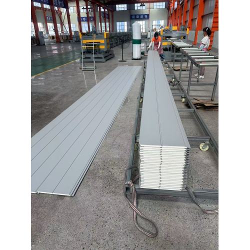 Gray Water Pattern Textured Polyurethane Sandwich Panel for Exterior Walls