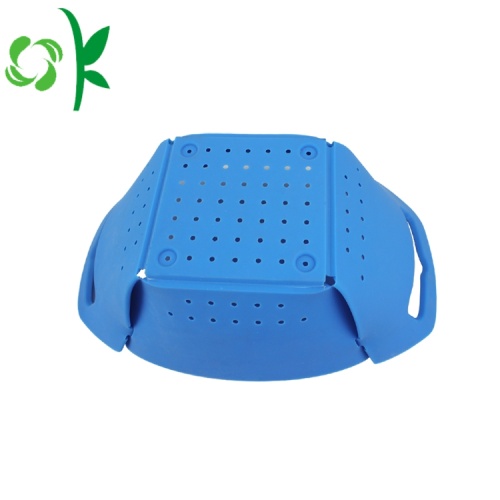 Silicone rau Grocery giỏ trái cây giỏ gấp