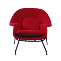 เก้าอี้เลานจ์คลาสสิก Eero Saarinen Womb Red Cahsmere