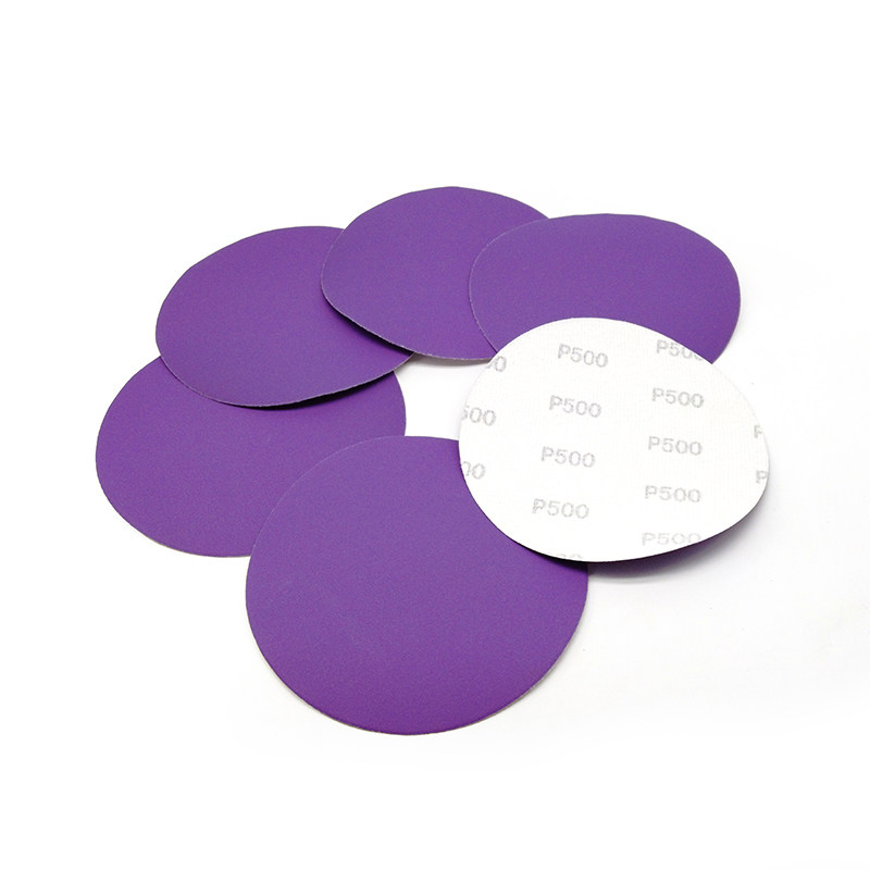 Hook And Loop Disc Sandpaper Purple Sandpaper
