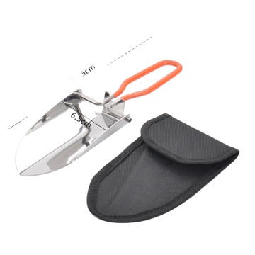 Portable Metal Iron Foldable Garden Shovel for Flower Planting and Small Garden Use