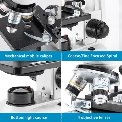 Lab Optical Instruments Electron Microscopio Digital Electronics Trinocular Microscope