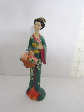 3D Polyresin Japanese Geisha Figurine