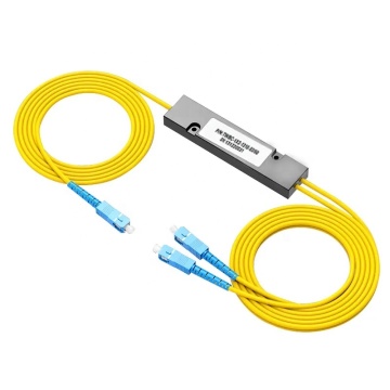2-Way SC/UPC to SC APC Fiber Optic Cable Splitter for G652D/G657A Single-Mode Cables