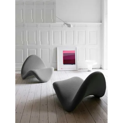 Modern fabric chair white s shape chairs