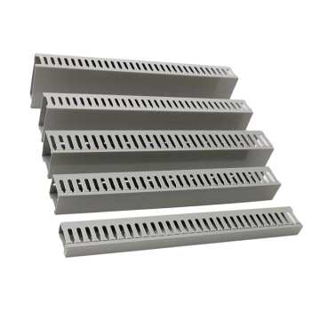 Grey Slotted PVC Wiring Ducting - Professional Manufacturer Industrial Cable Trunking