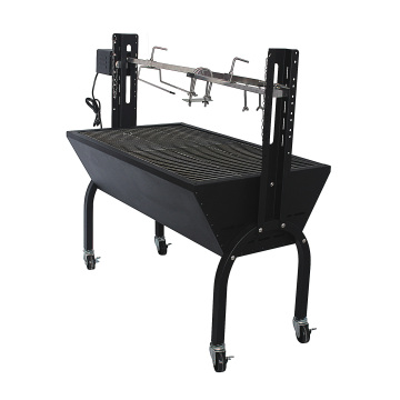 Charcoal Smoker BBQ Grill Auto Flip Skewers Rotate Roast Camping Equipment Outdoor