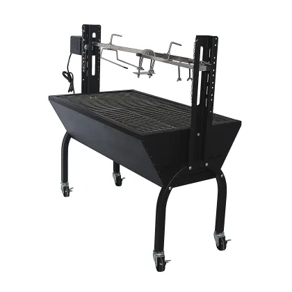 Charcoal Smoker BBQ Grill Auto Flip Skewers