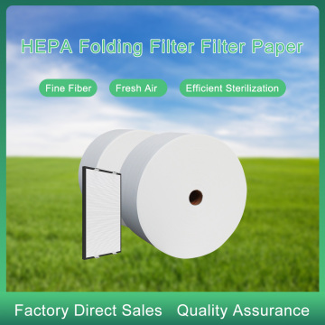 Medios de rollo de tela de filtro Hepa