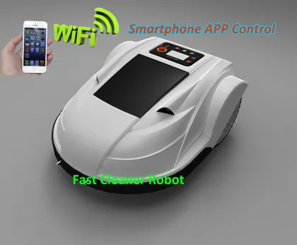 Smartphone App Control Robot Grass Mower/programmable grass trimmers Automatic recharged, LCD Touch Display