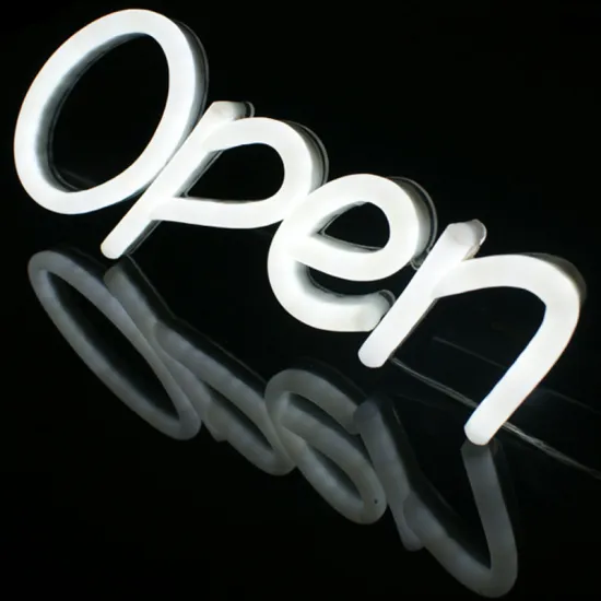 BUSINESS WHITE  OPEN CLOSED SIGN