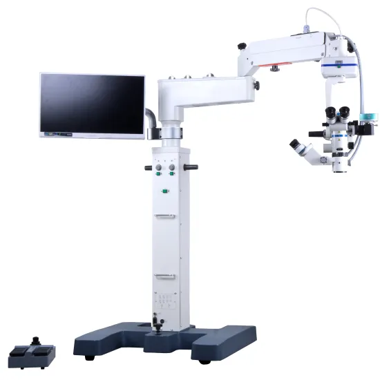 Ophthalmic Surgical Microscope with Halogen Lamp for Hospital Operations
