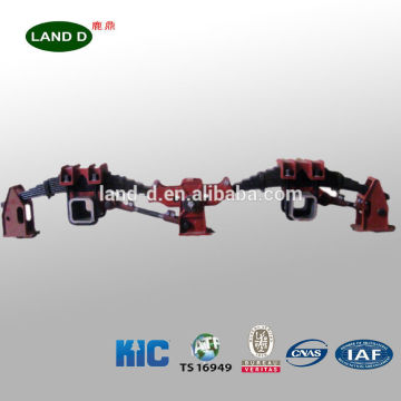 Semi trailer suspension hanger and truck suspension for mass customization