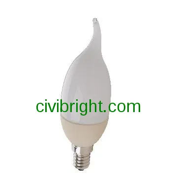 led C37 candle bulb