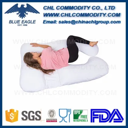 Custom U shape Snoogle Total Body Pillow for pregnancy