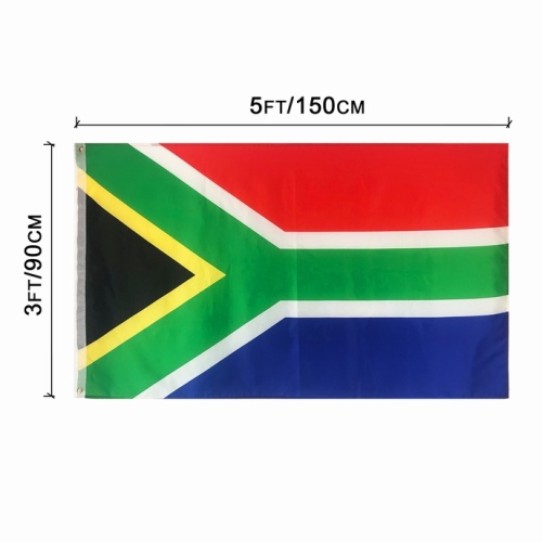 Custom logo polyester South Africa flags