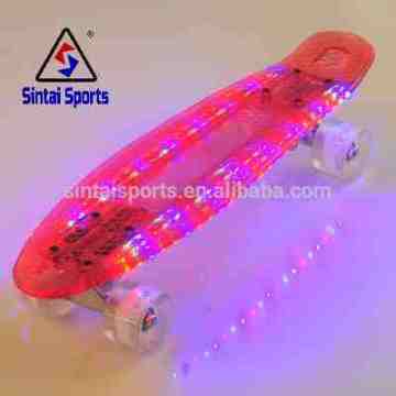 plastic LED wheel skateboard with CE