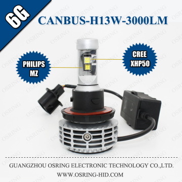 OSRING Factory Price CE ROHS Error Free High power 6G h13 canbus led headlight