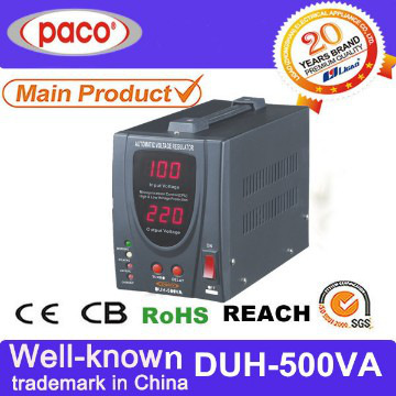 500VA Digital Voltage Regulators With Auto-operation Cooling Fan