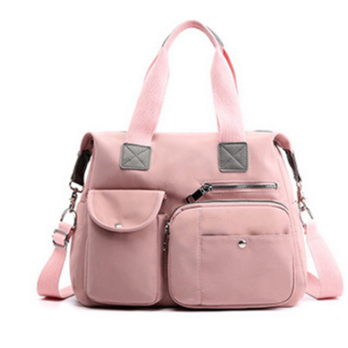 Pink Large Capacity Travel Bag With Multiple Layers